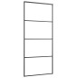 vidaXL Schiebetür mit Beschlag 90x205 cm ESG-Glas & Aluminium vidaXL Schiebetür mit Beschlag 90x205 cm ESG-Glas & Aluminium