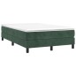 vidaXL Boxspringbett mit Matratze Dunkelgrün 120x200 cm Samt vidaXL Boxspringbett mit Matratze Dunkelgrün 120x200 cm Samt
