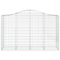 vidaXL Gabionen mit Hochbogen 12Stk. 200x50x120/140cm Verzinktes Eisen vidaXL Gabionen mit Hochbogen 12Stk. 200x50x120/140cm Verzinktes Eisen