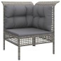 vidaXL 8-tlg. Garten-Lounge-Set mit Kissen Grau Poly Rattan vidaXL 8-tlg. Garten-Lounge-Set mit Kissen Grau Poly Rattan