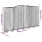 vidaXL Gabionen mit Hochbogen 3 Stk. 400x30x220/240cm Verzinktes Eisen vidaXL Gabionen mit Hochbogen 3 Stk. 400x30x220/240cm Verzinktes Eisen