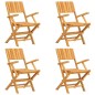 vidaXL 5-tlg. Garten-Essgruppe Massivholz Teak vidaXL 5-tlg. Garten-Essgruppe Massivholz Teak