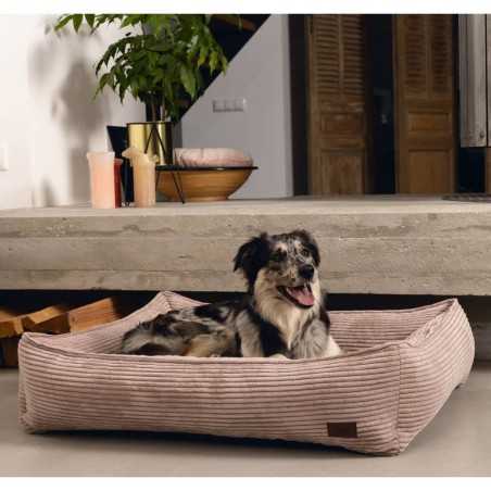 Designed by Lotte Hundekorb Gerippt Pink 80x70x22 cm