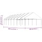 vidaXL Pavillon mit Dach Weiß 15,61x5,88x3,75 m Polyethylen vidaXL Pavillon mit Dach Weiß 15,61x5,88x3,75 m Polyethylen