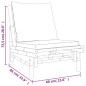 vidaXL 5-tlg. Garten-Lounge-Set mit Dunkelgrauen Kissen Bambus vidaXL 5-tlg. Garten-Lounge-Set mit Dunkelgrauen Kissen Bambus