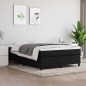 vidaXL Boxspringbett mit Matratze Schwarz 140x190 cm Stoff vidaXL Boxspringbett mit Matratze Schwarz 140x190 cm Stoff
