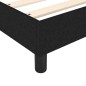 vidaXL Boxspringbett mit Matratze Schwarz 140x190 cm Stoff vidaXL Boxspringbett mit Matratze Schwarz 140x190 cm Stoff