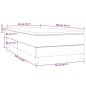 vidaXL Boxspringbett mit Matratze Dunkelbraun 90x200 cm Stoff vidaXL Boxspringbett mit Matratze Dunkelbraun 90x200 cm Stoff