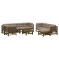vidaXL 10-tlg. Garten-Lounge-Set mit Kissen Honigbraun Massivholz vidaXL 10-tlg. Garten-Lounge-Set mit Kissen Honigbraun Massivholz