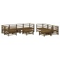 vidaXL 10-tlg. Garten-Lounge-Set mit Kissen Honigbraun Massivholz vidaXL 10-tlg. Garten-Lounge-Set mit Kissen Honigbraun Massivholz