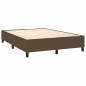 vidaXL Boxspringbett mit Matratze Dunkelbraun 140x200 cm Stoff vidaXL Boxspringbett mit Matratze Dunkelbraun 140x200 cm Stoff