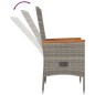 vidaXL 5-tlg. Garten-Essgruppe mit Kissen Grau Poly Rattan vidaXL 5-tlg. Garten-Essgruppe mit Kissen Grau Poly Rattan