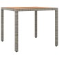 vidaXL 5-tlg. Garten-Essgruppe mit Kissen Grau Poly Rattan vidaXL 5-tlg. Garten-Essgruppe mit Kissen Grau Poly Rattan