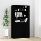 vidaXL Highboard Schwarz Holzwerkstoff vidaXL Highboard Schwarz Holzwerkstoff