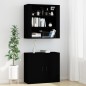 vidaXL Highboard Schwarz Holzwerkstoff vidaXL Highboard Schwarz Holzwerkstoff
