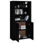 vidaXL Highboard Schwarz Holzwerkstoff vidaXL Highboard Schwarz Holzwerkstoff