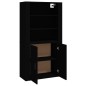 vidaXL Highboard Schwarz Holzwerkstoff vidaXL Highboard Schwarz Holzwerkstoff