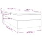 vidaXL Boxspringbett mit Matratze Dunkelgrün 90x190 cm Samt