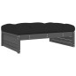 vidaXL 6-tlg. Garten-Lounge-Set mit Kissen Grau Massivholz vidaXL 6-tlg. Garten-Lounge-Set mit Kissen Grau Massivholz