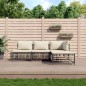 vidaXL 4-tlg. Garten-Lounge-Set mit Kissen Anthrazit Poly Rattan vidaXL 4-tlg. Garten-Lounge-Set mit Kissen Anthrazit Poly Rattan