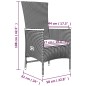 vidaXL 7-tlg. Garten-Essgruppe mit Kissen Grau Poly Rattan vidaXL 7-tlg. Garten-Essgruppe mit Kissen Grau Poly Rattan