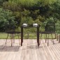 vidaXL 3-tlg. Garten-Essgruppe Schwarz Poly Rattan vidaXL 3-tlg. Garten-Essgruppe Schwarz Poly Rattan
