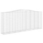 vidaXL Gabionen mit Hochbogen 9 Stk. 400x50x160/180cm Verzinktes Eisen vidaXL Gabionen mit Hochbogen 9 Stk. 400x50x160/180cm Verzinktes Eisen