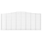 vidaXL Gabionen mit Hochbogen 9 Stk. 400x50x160/180cm Verzinktes Eisen vidaXL Gabionen mit Hochbogen 9 Stk. 400x50x160/180cm Verzinktes Eisen