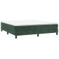 vidaXL Boxspringbett mit Matratze Dunkelgrün 180x200 cm Samt vidaXL Boxspringbett mit Matratze Dunkelgrün 180x200 cm Samt