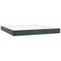 vidaXL Boxspringbett mit Matratze Dunkelgrün 180x200 cm Samt vidaXL Boxspringbett mit Matratze Dunkelgrün 180x200 cm Samt