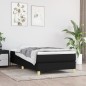 vidaXL Boxspringbett mit Matratze Schwarz 90x190 cm Stoff vidaXL Boxspringbett mit Matratze Schwarz 90x190 cm Stoff