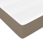 vidaXL Boxspringbett mit Matratze Taupe 90x200 cm Stoff vidaXL Boxspringbett mit Matratze Taupe 90x200 cm Stoff