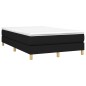 vidaXL Boxspringbett mit Matratze Schwarz 120x200 cm Stoff vidaXL Boxspringbett mit Matratze Schwarz 120x200 cm Stoff