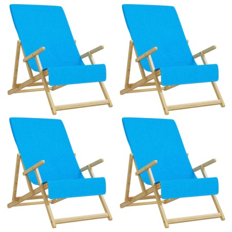 vidaXL Strandtücher 4 Stk. Türkis 60x135 cm Stoff 400 GSM