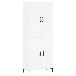 Highboard Weiß 69,5x34x180 cm Holzwerkstoff