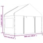 vidaXL Pavillon mit Dach Weiß 6,69 x 4,08 x 3,22 m Polyethylen vidaXL Pavillon mit Dach Weiß 6,69 x 4,08 x 3,22 m Polyethylen