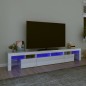 vidaXL TV-Schrank mit LED-Leuchten Hochglanz-Weiß 230x36,5x40 cm vidaXL TV-Schrank mit LED-Leuchten Hochglanz-Weiß 230x36,5x40 cm