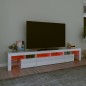 vidaXL TV-Schrank mit LED-Leuchten Hochglanz-Weiß 230x36,5x40 cm vidaXL TV-Schrank mit LED-Leuchten Hochglanz-Weiß 230x36,5x40 cm
