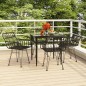 vidaXL 5-tlg. Garten-Essgruppe Schwarz Poly Rattan vidaXL 5-tlg. Garten-Essgruppe Schwarz Poly Rattan
