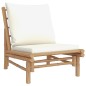 vidaXL 3-tlg. Garten-Lounge-Set mit Kissen Creme Bambus vidaXL 3-tlg. Garten-Lounge-Set mit Kissen Creme Bambus