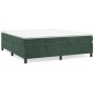 vidaXL Boxspringbett mit Matratze Dunkelgrün 180x200 cm Samt vidaXL Boxspringbett mit Matratze Dunkelgrün 180x200 cm Samt