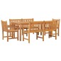 vidaXL 5-tlg. Garten-Essgruppe Massivholz Teak vidaXL 5-tlg. Garten-Essgruppe Massivholz Teak