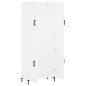 Highboard Weiß 69,5x34x180 cm Holzwerkstoff Highboard Weiß 69,5x34x180 cm Holzwerkstoff