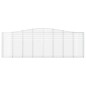 vidaXL Gabionen mit Hochbogen 5 Stk. 400x30x120/140cm Verzinktes Eisen vidaXL Gabionen mit Hochbogen 5 Stk. 400x30x120/140cm Verzinktes Eisen