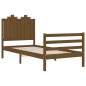 vidaXL Massivholzbett mit Kopfteil Honigbraun 90x200 cm vidaXL Massivholzbett mit Kopfteil Honigbraun 90x200 cm