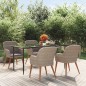 vidaXL 5-tlg. Garten-Essgruppe mit Kissen Braun vidaXL 5-tlg. Garten-Essgruppe mit Kissen Braun