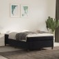 vidaXL Boxspringbett mit Matratze Schwarz 120x200 cm Samt vidaXL Boxspringbett mit Matratze Schwarz 120x200 cm Samt