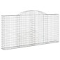 vidaXL Gabionen mit Hochbogen 13 Stk 300x30x140/160cm Verzinktes Eisen vidaXL Gabionen mit Hochbogen 13 Stk 300x30x140/160cm Verzinktes Eisen