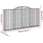 vidaXL Gabionen mit Hochbogen 13 Stk 300x30x140/160cm Verzinktes Eisen vidaXL Gabionen mit Hochbogen 13 Stk 300x30x140/160cm Verzinktes Eisen