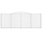 vidaXL Gabionen mit Hochbogen 4 Stk. 400x30x140/160cm Verzinktes Eisen vidaXL Gabionen mit Hochbogen 4 Stk. 400x30x140/160cm Verzinktes Eisen